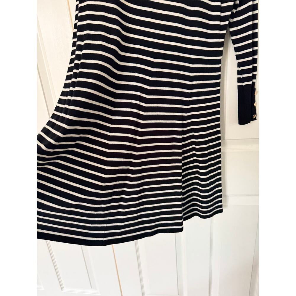 Loft Plus Striped Flare Sweater Dress - Size 14 - Picture 5 of 9
